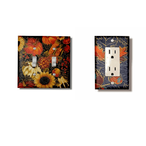 Beautifully Autumn Duo | Light Switch Plates