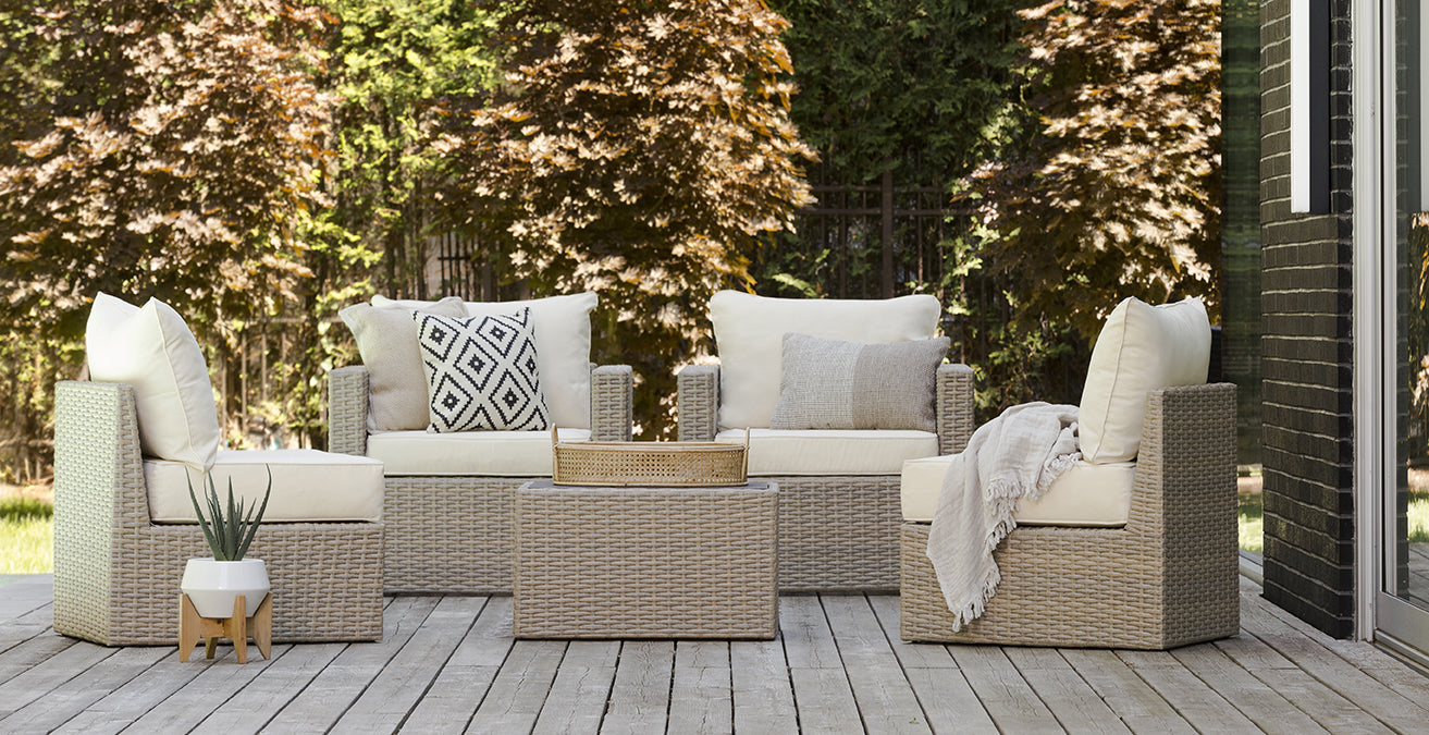 Transformer Patio Conversation Set - Modular 6 Piece to 10