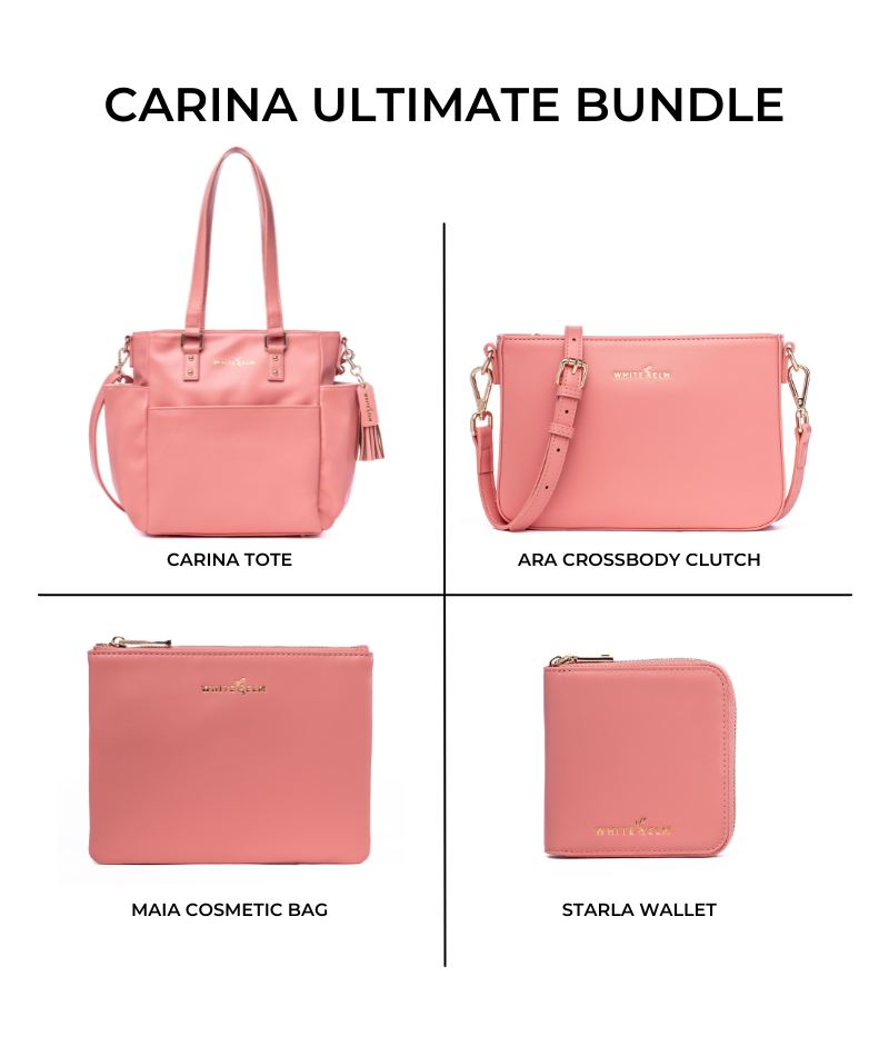 Carina Tote Bag - Coral