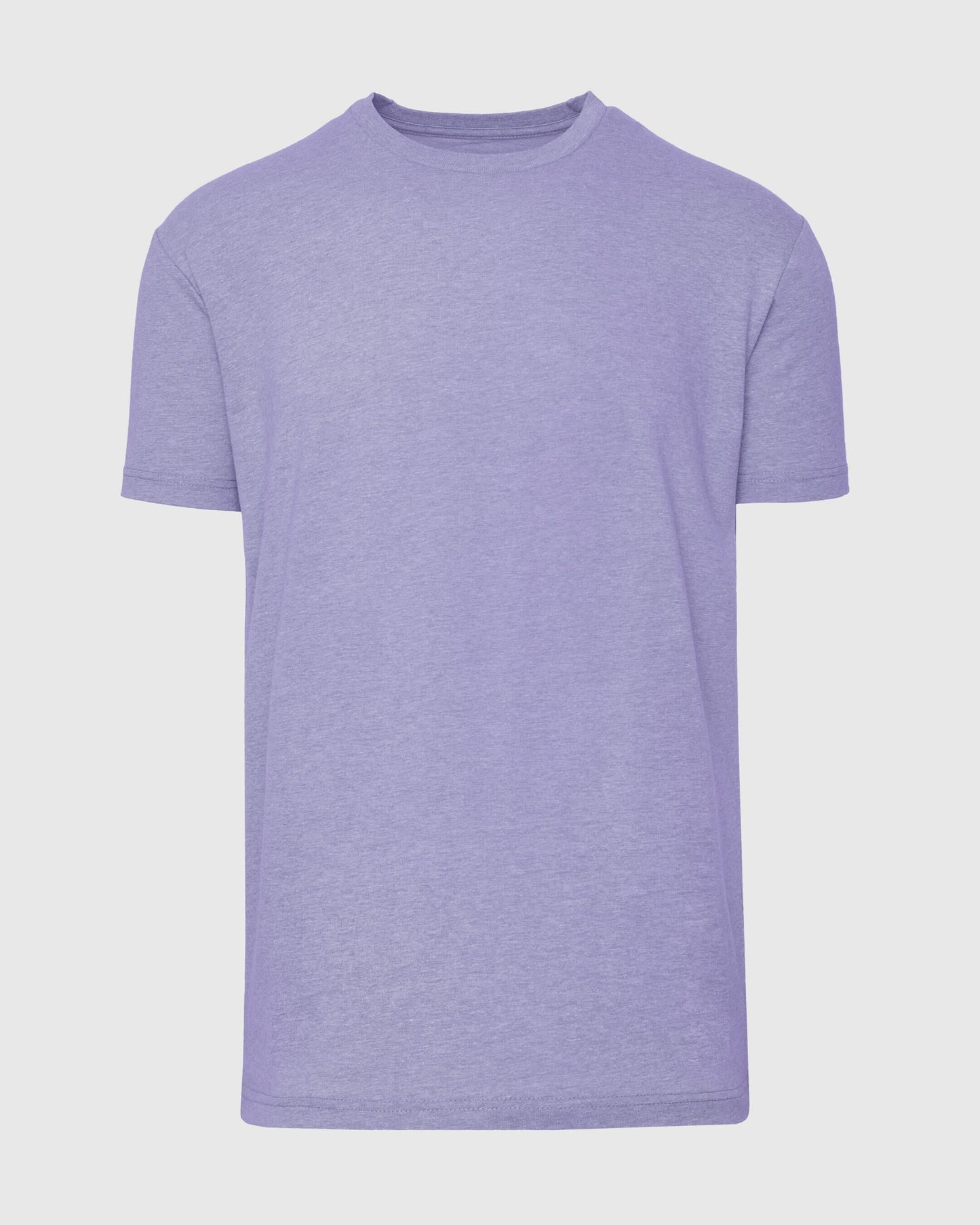 Heather Dark Orchid Short Sleeve Crew Neck T-Shirt