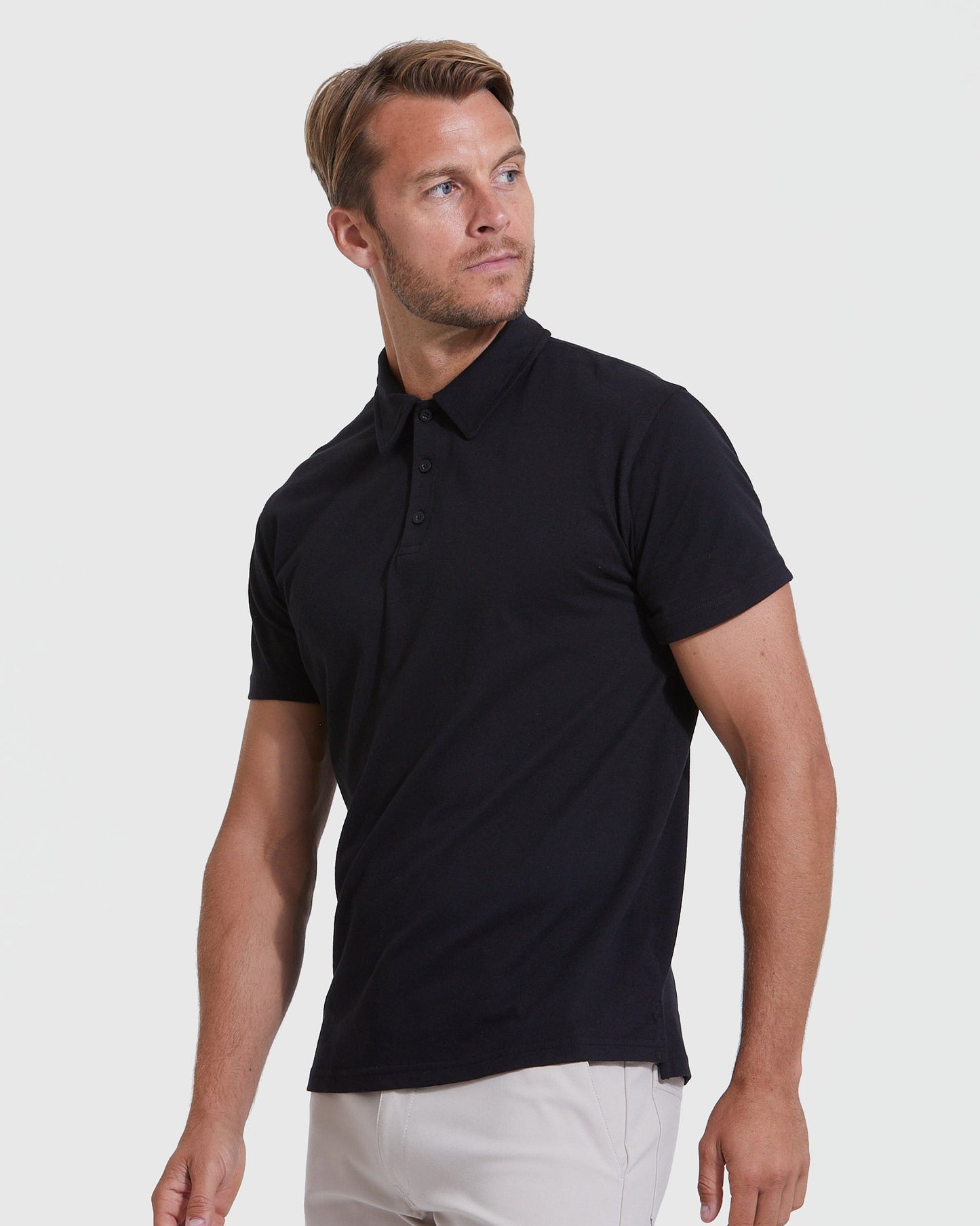 All Black Polo 3-Pack