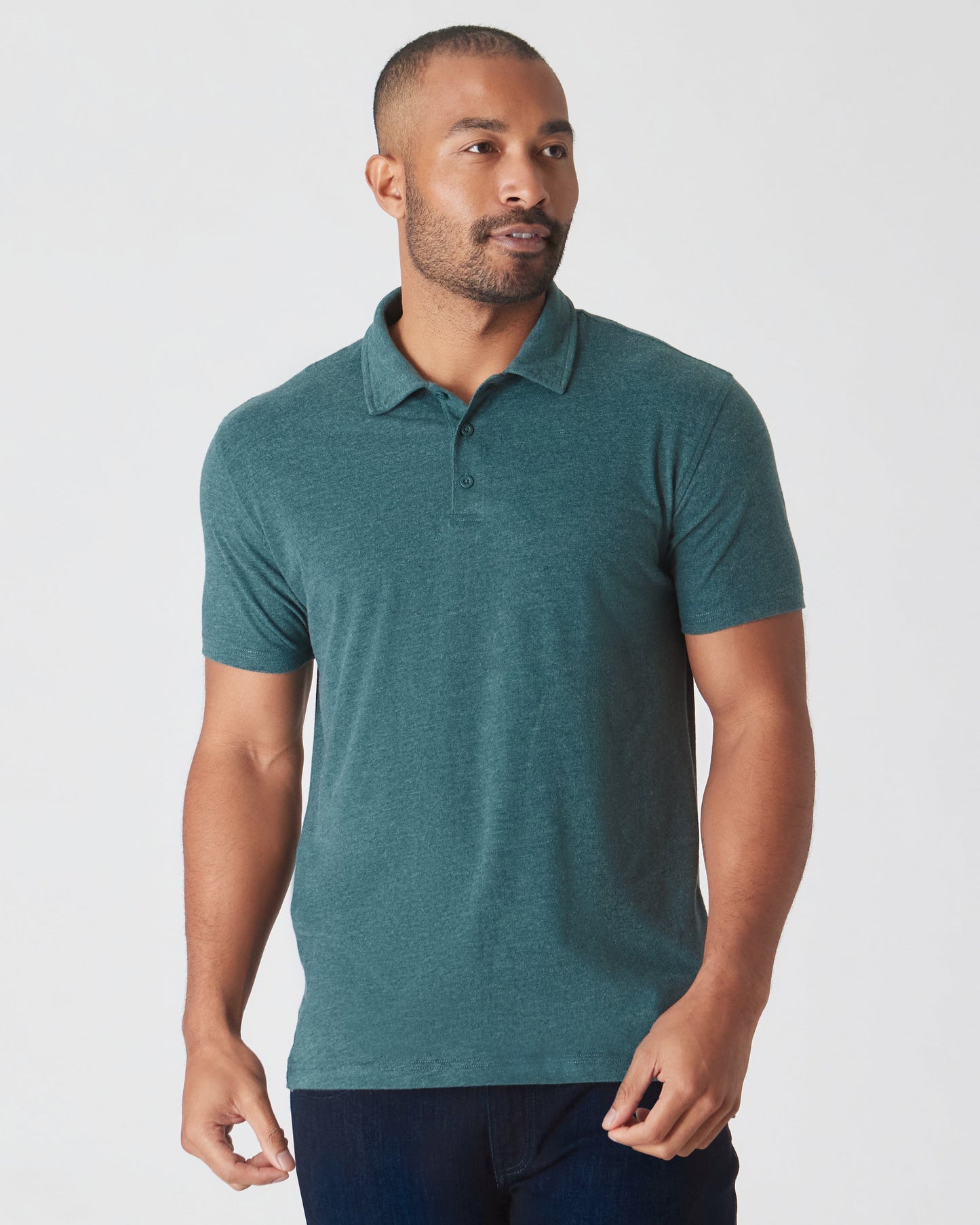 Heather Seafarer Short Sleeve Polo