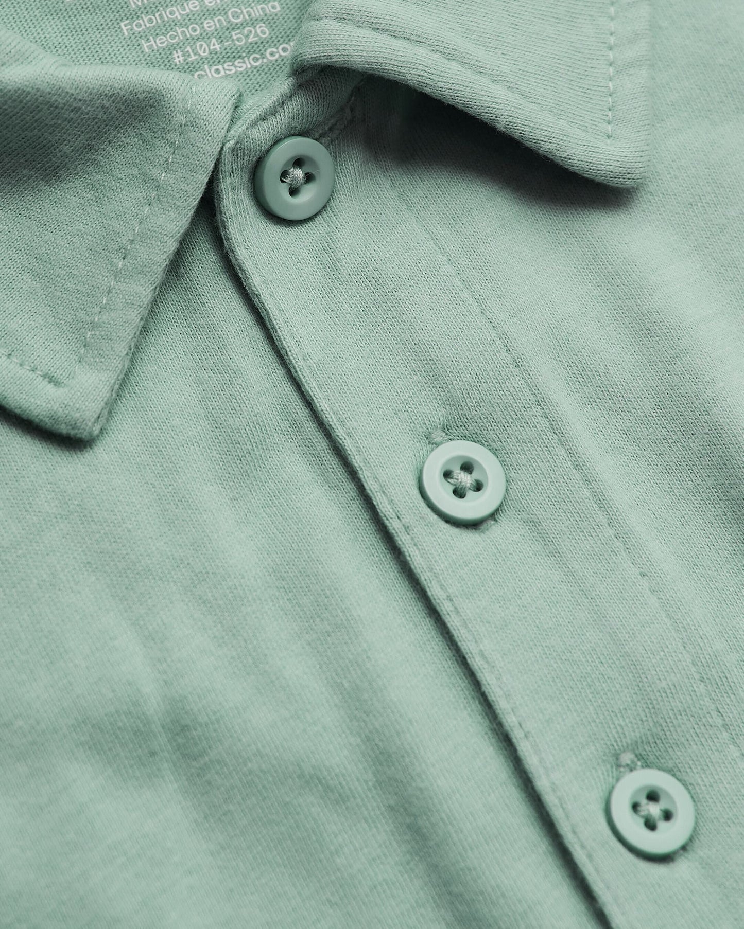 Heather Slate Green Short Sleeve Polo