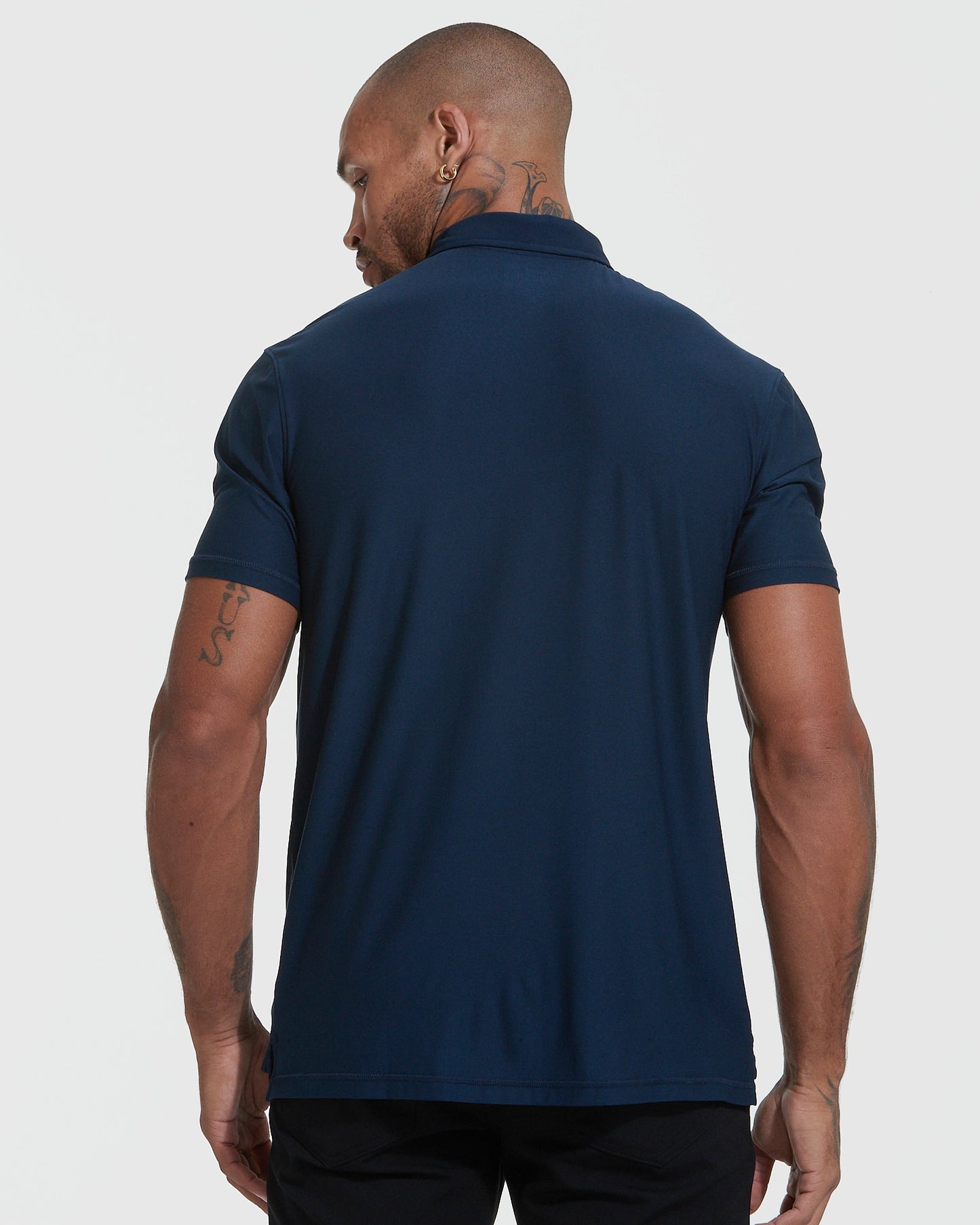 Navy Short Sleeve Active Polo