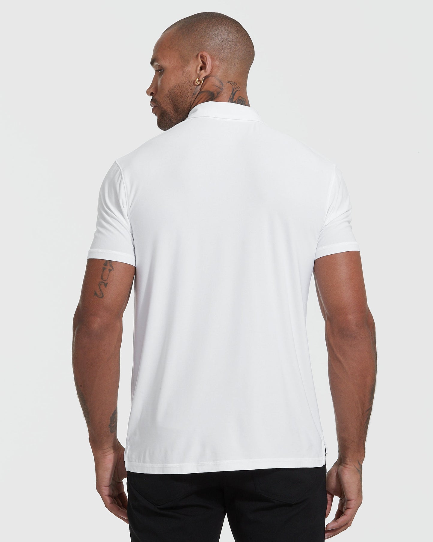 White Short Sleeve Active Polo