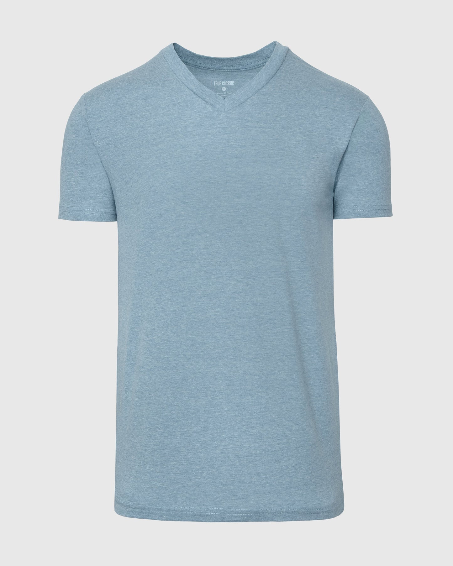 Heather Sapphire Short Sleeve Vee Neck T-Shirt