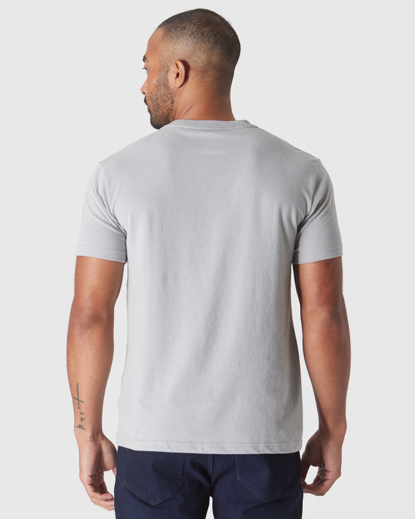 Steel Short Sleeve Vee Neck T-Shirt