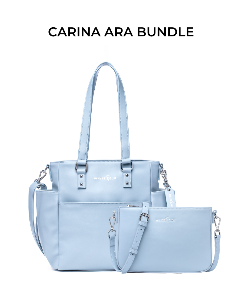 Carina Tote Bag - Ice Blue - [OUTLET FINAL SALE]