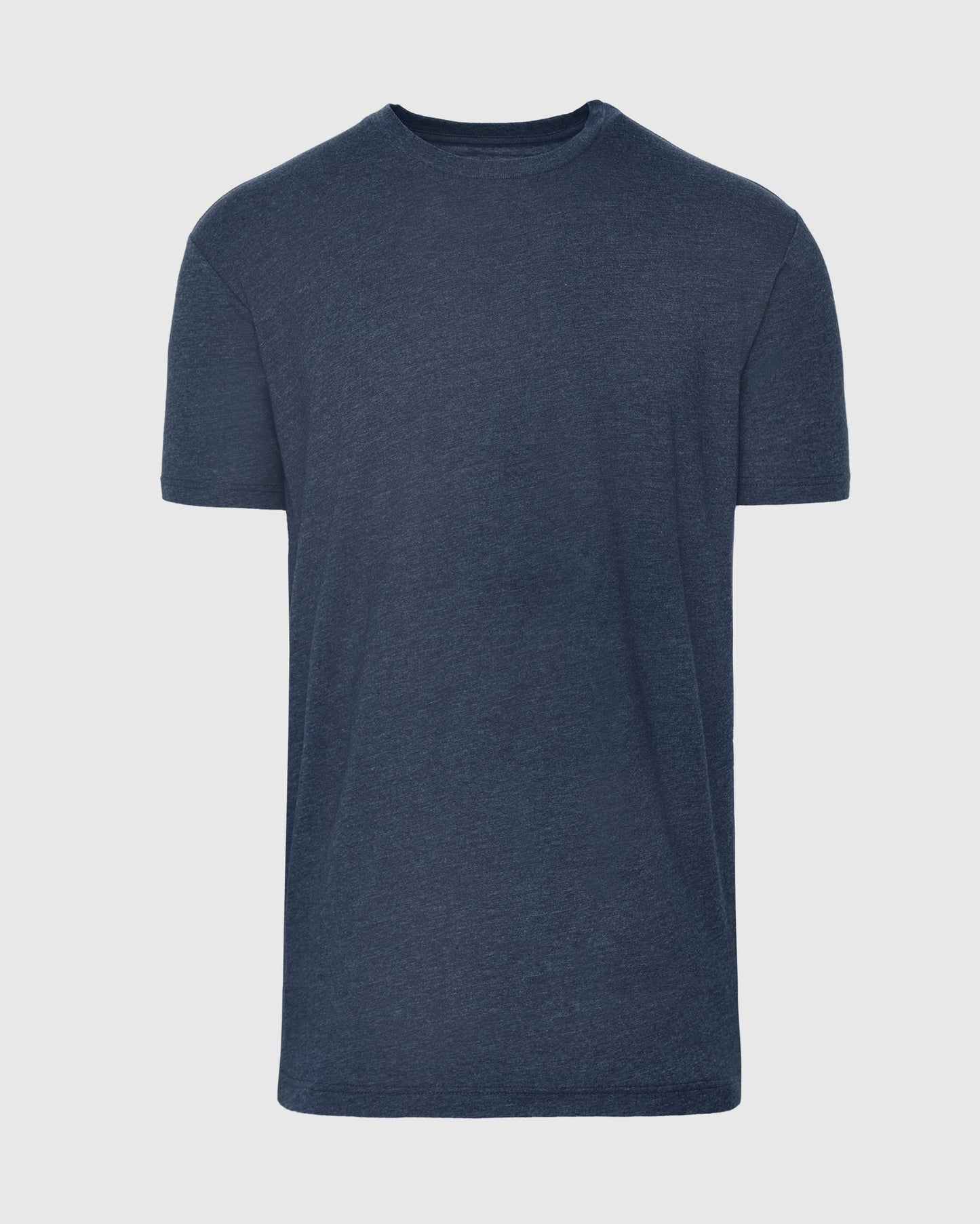 Heather Navy Short Sleeve Tall Crew