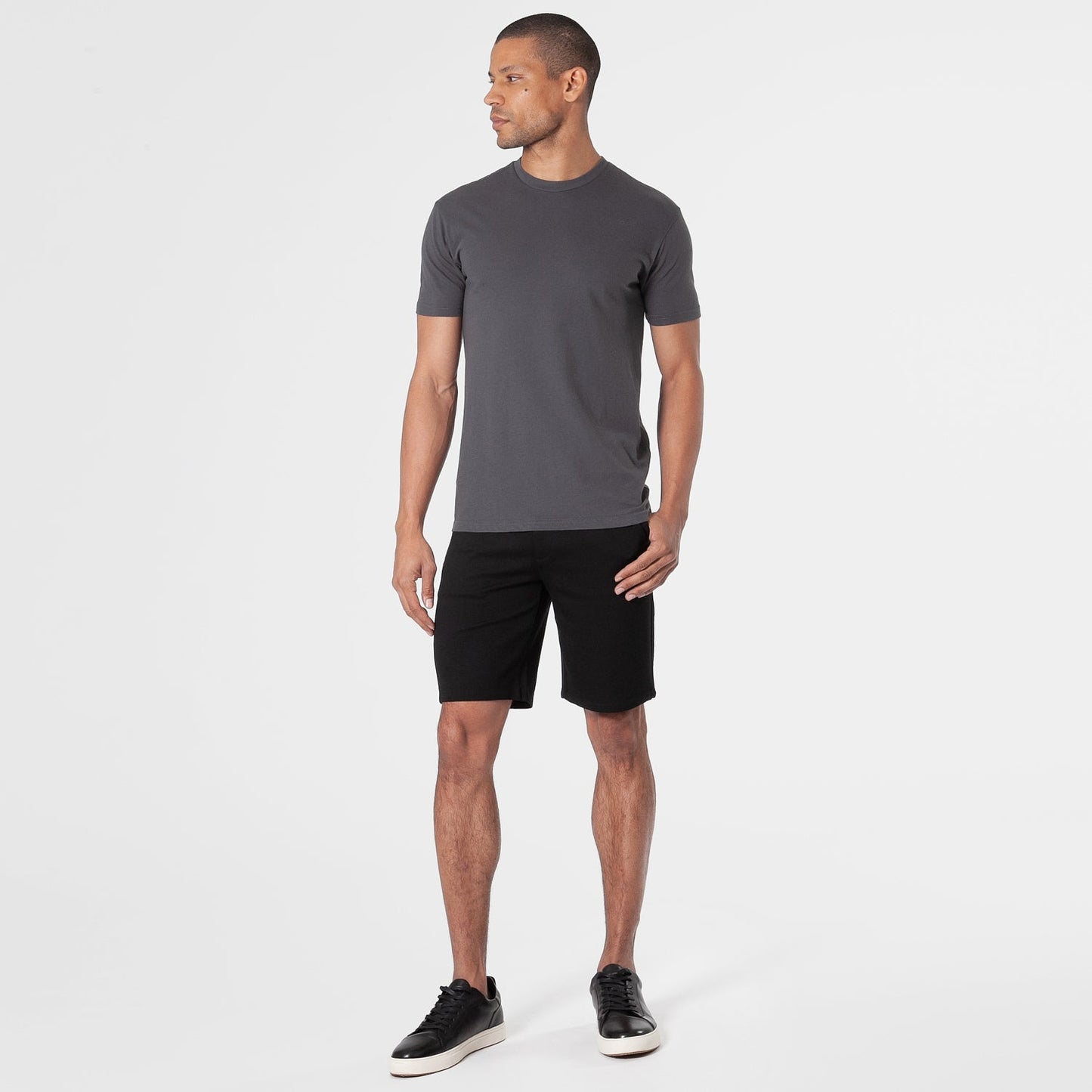 9" Black & Sandstone Comfort Chino Shorts 2-Pack