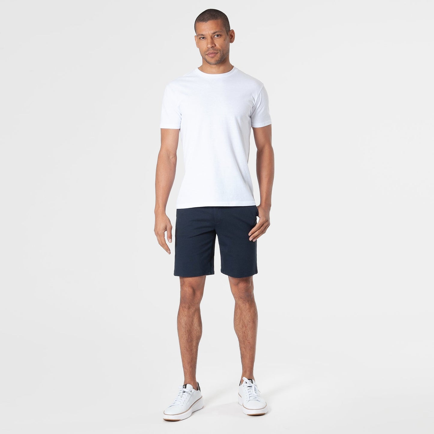 9" Khaki & Navy Comfort Chino Shorts 2-Pack