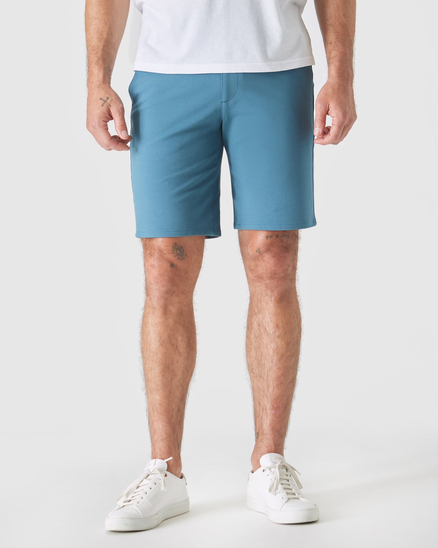 9" Sapphire & Slate Green Comfort Chino Shorts 2-Pack