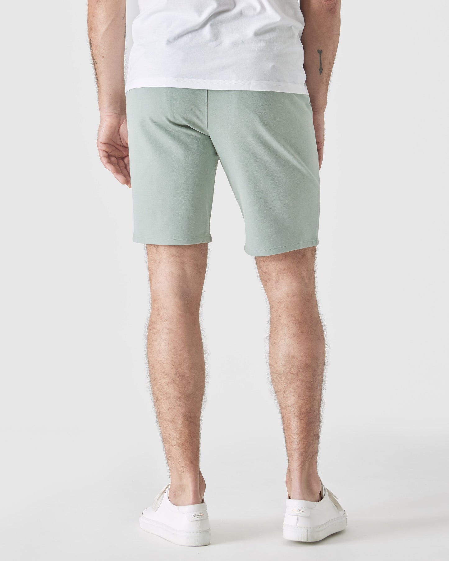 9" Slate Green Comfort Knit Chino Short