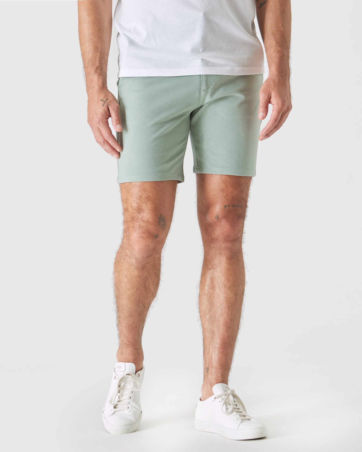 7" Slate Green  Comfort Knit Chino Short