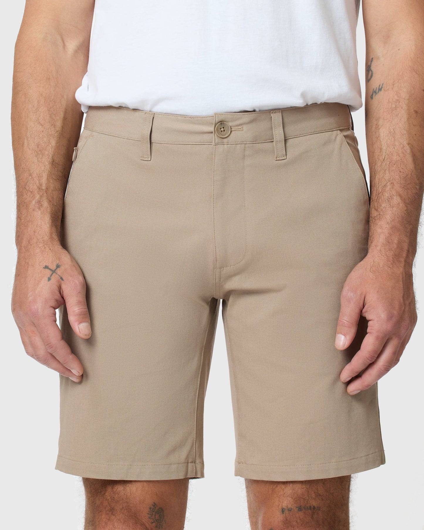 9" Khaki Classic Twill Shorts