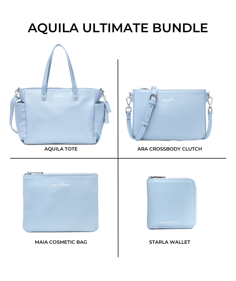 Aquila Tote Bag - Ice Blue - [OUTLET FINAL SALE]