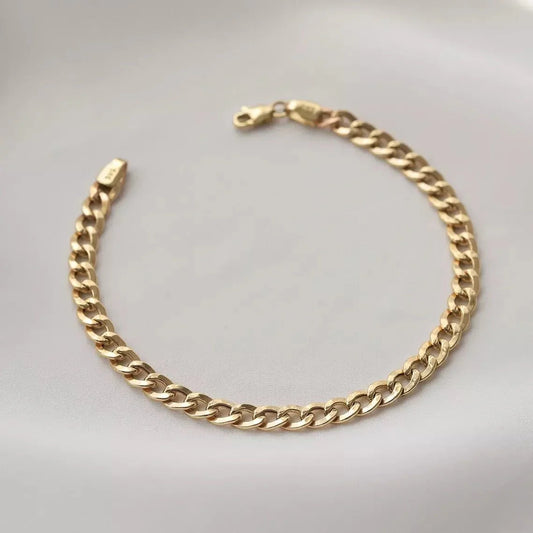 5mm Thin Classic Havana Cuban Chain Bracelet - Capsul