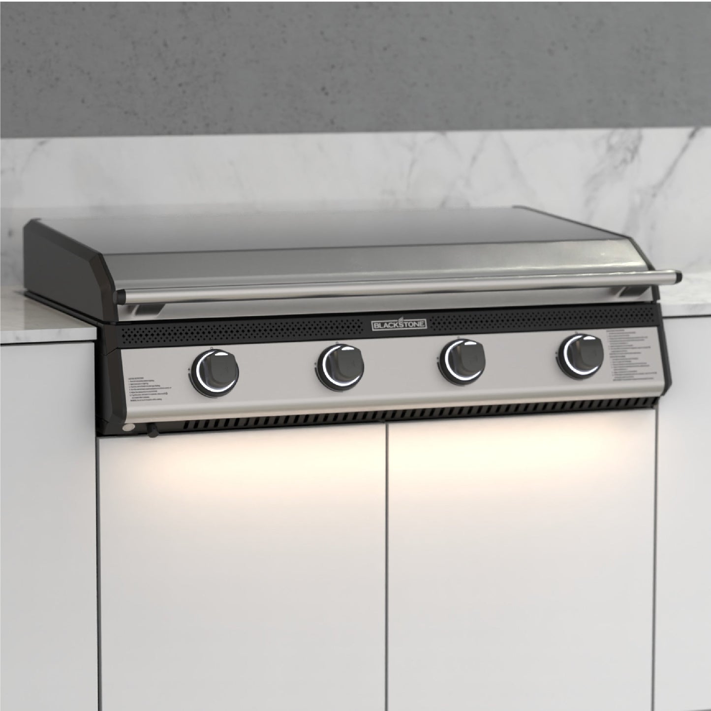 36" Premium Built in Griddle w/hood