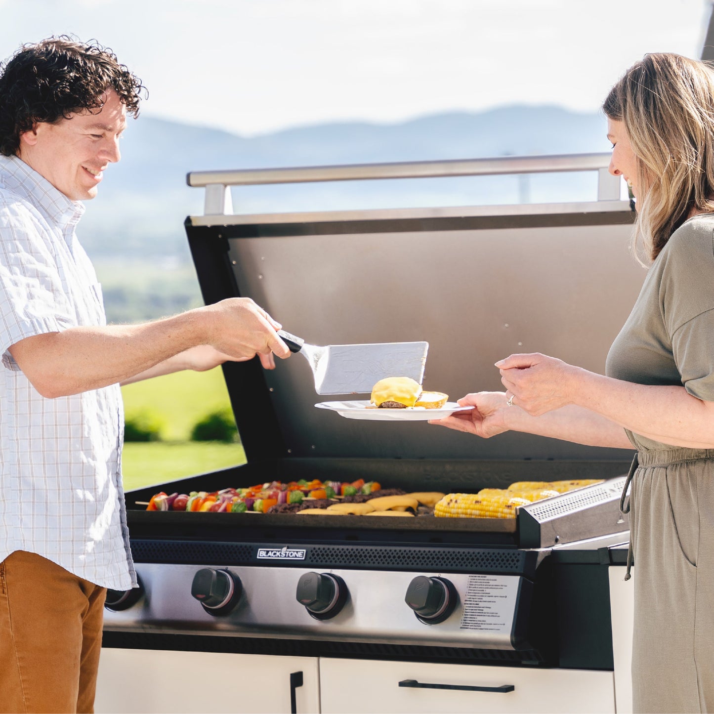 36" Premium Built in Griddle w/hood