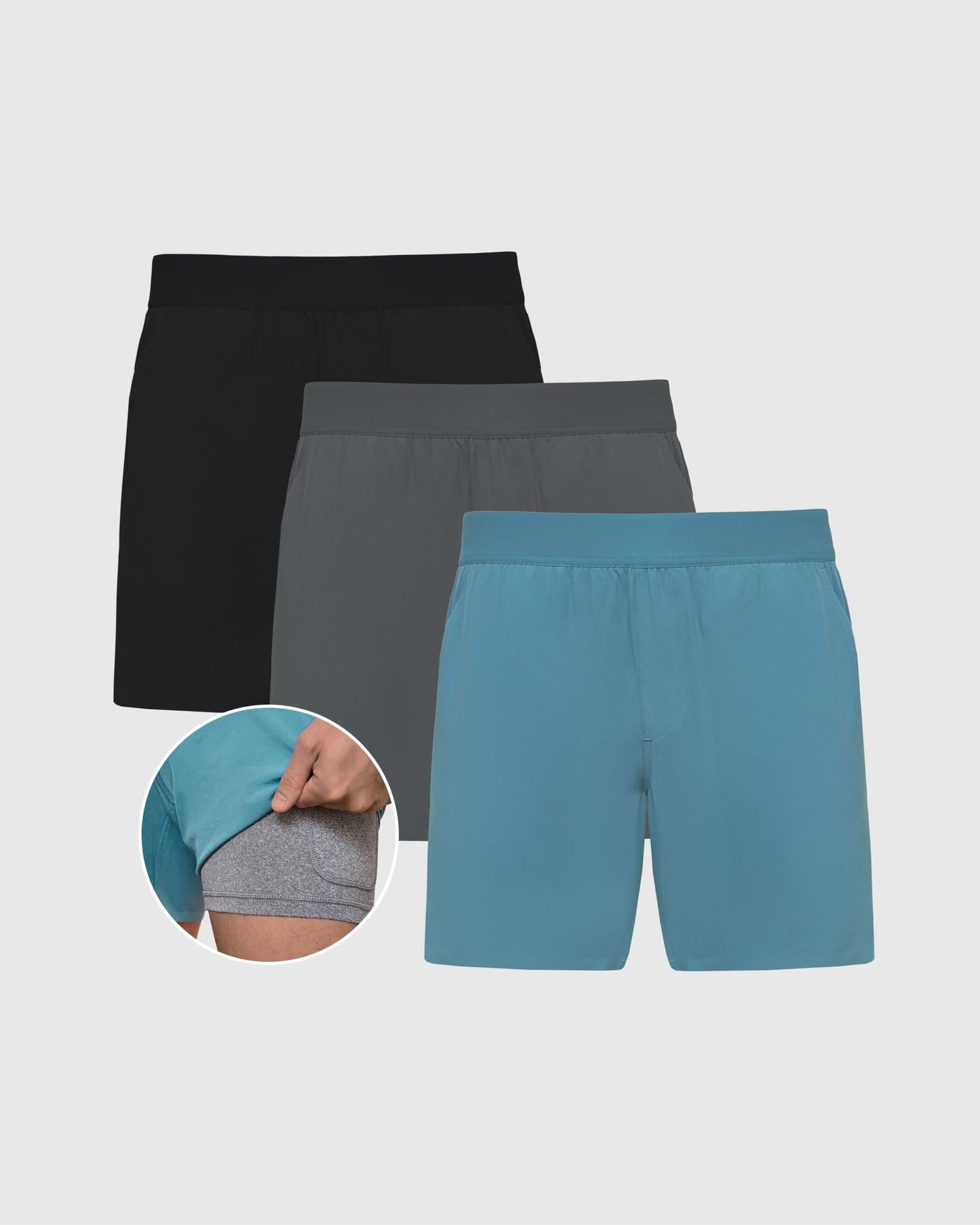 7" 2-in-1 Training Short 3-Pack