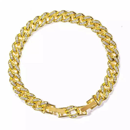 8mm Iced CZ Diamond Cuban Bracelet - Capsul