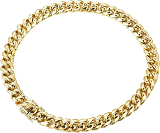 8mm Medium Classic Havana Cuban Chain Bracelet - Capsul