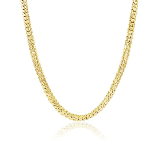 8mm Medium Classic Havana Cuban Chain Necklace - Capsul