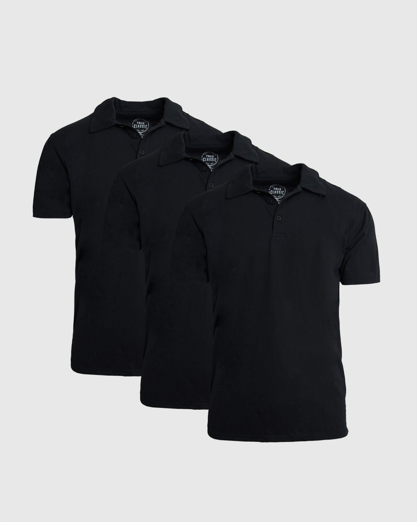 All Black Polo 3-Pack