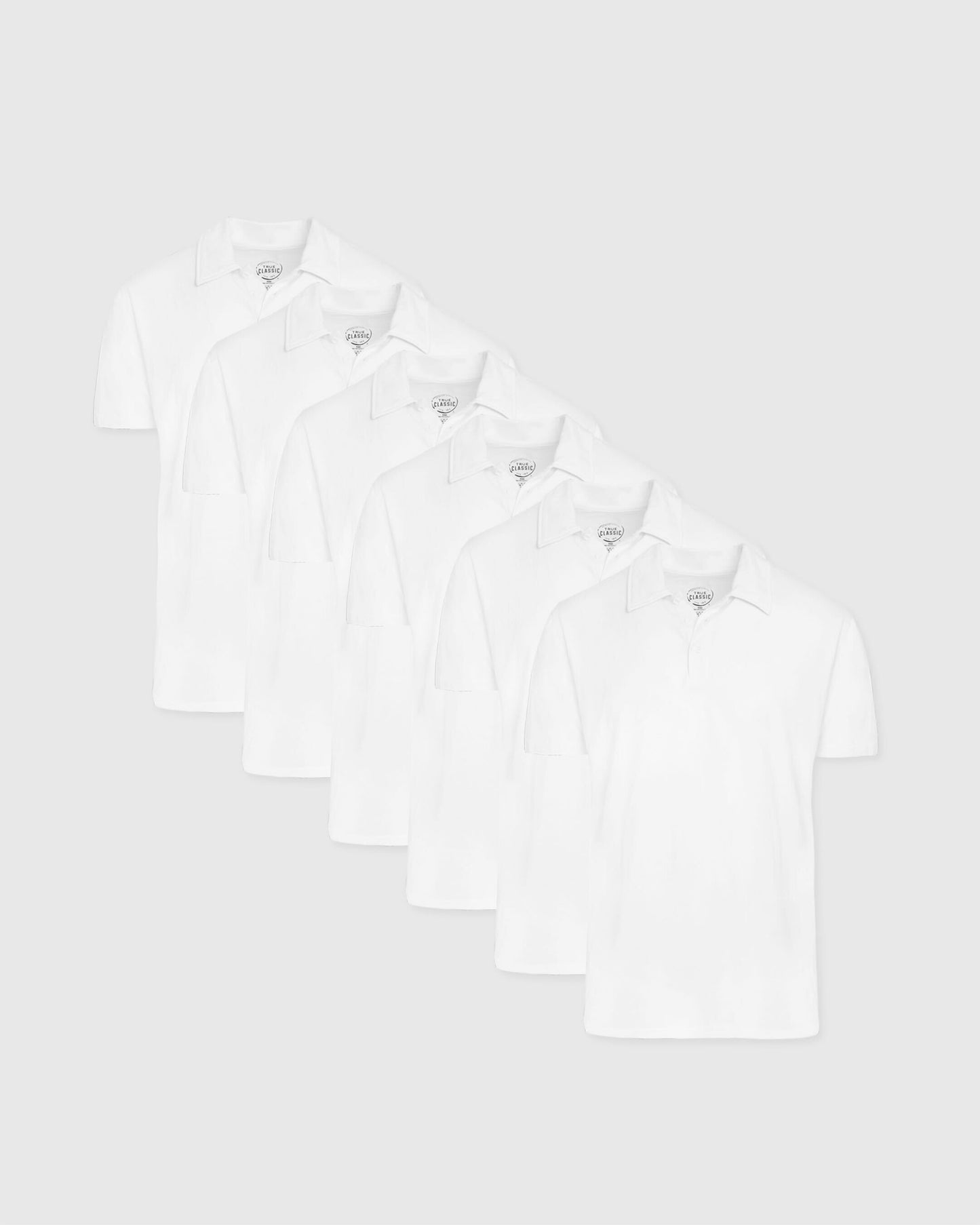 All White Polo 6-Pack