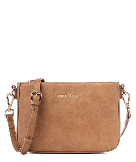 Ara Convertible Crossbody Clutch - Almond