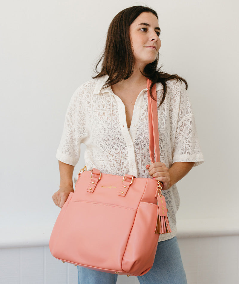 Carina Tote Bag - Coral