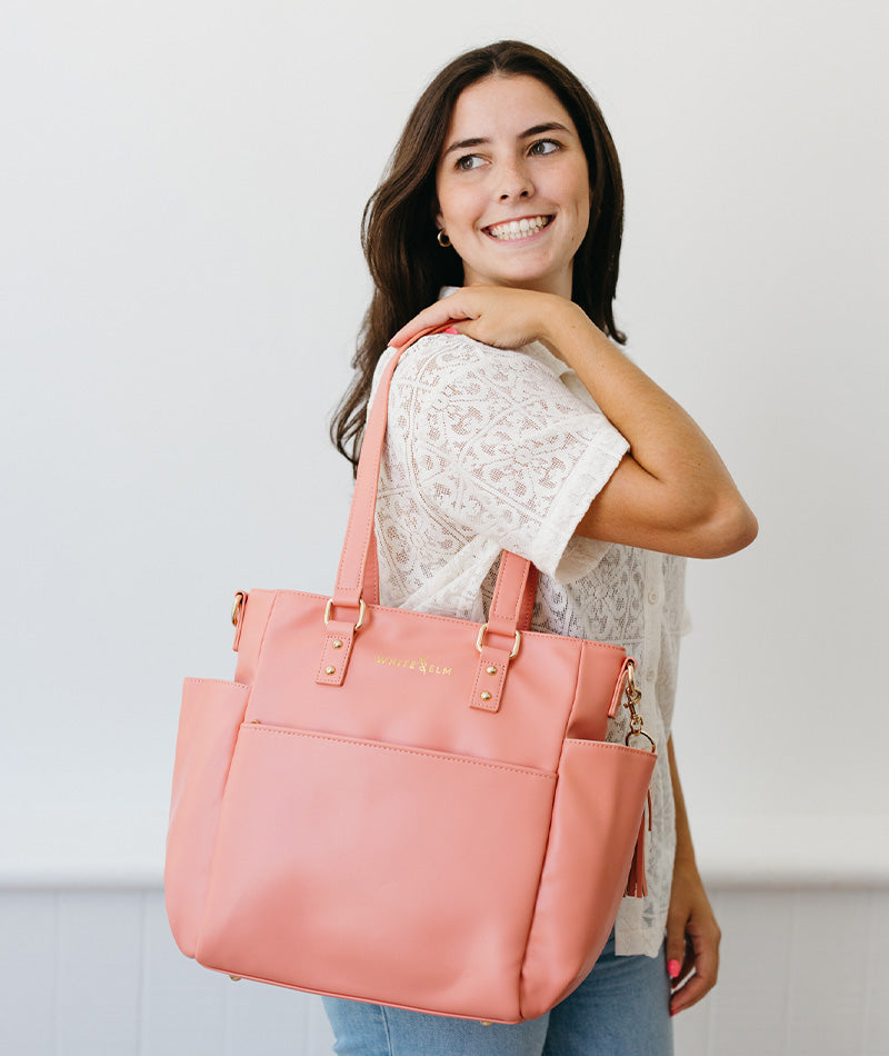 Carina Tote Bag - Coral