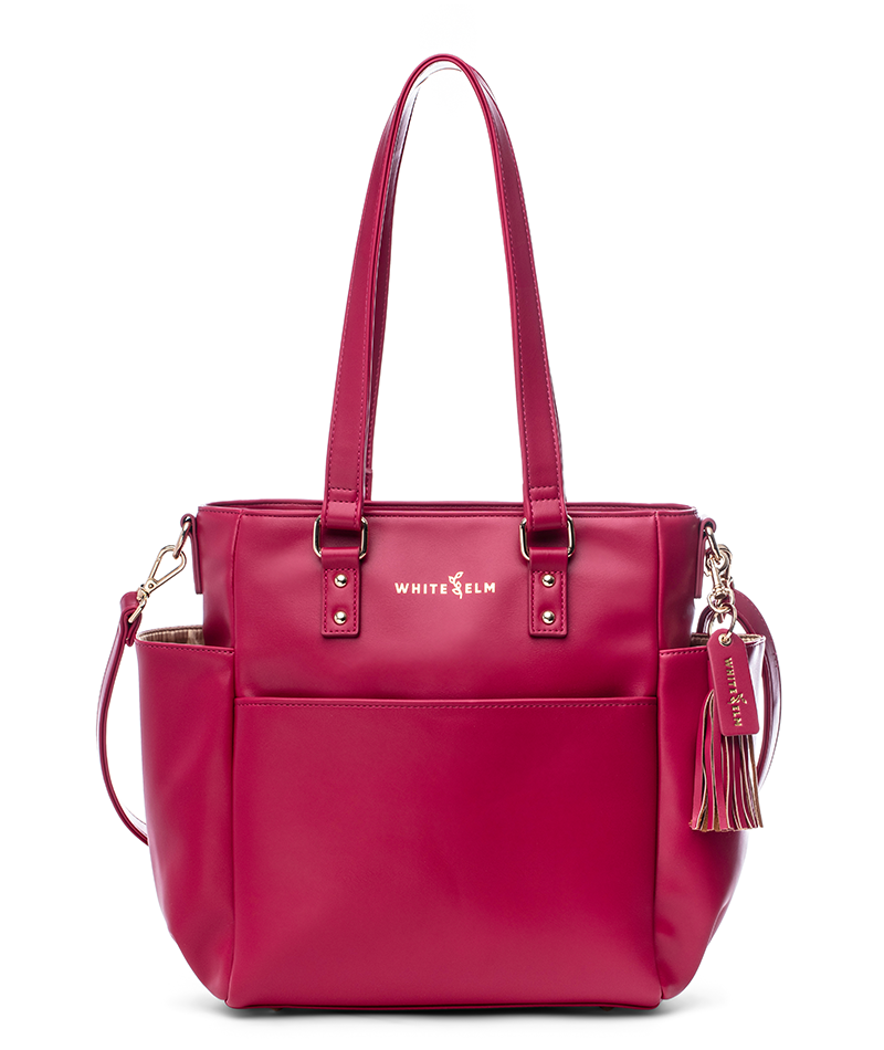 Carina Tote Bag - Cranberry