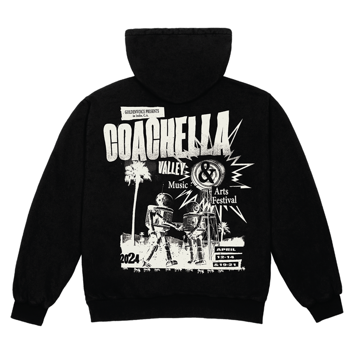 Coachella Flyer Zip Hoodie