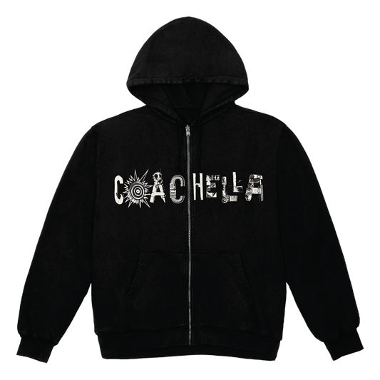 Coachella Flyer Zip Hoodie