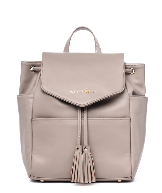 Luna Drawstring Backpack - Taupe - [Outlet RETIRED Final Sale]