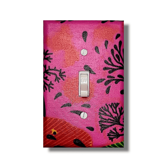 Starfruit Collection Fabric Light Switch | Wall Plate | Outlet Covers | Toggle | Switchplate