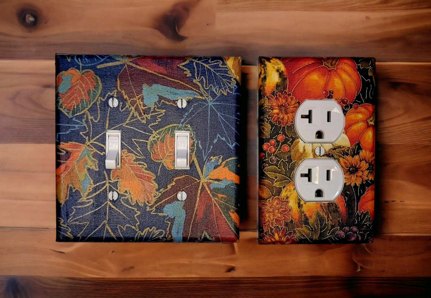 Beautifully Autumn Duo | Light Switch Plates