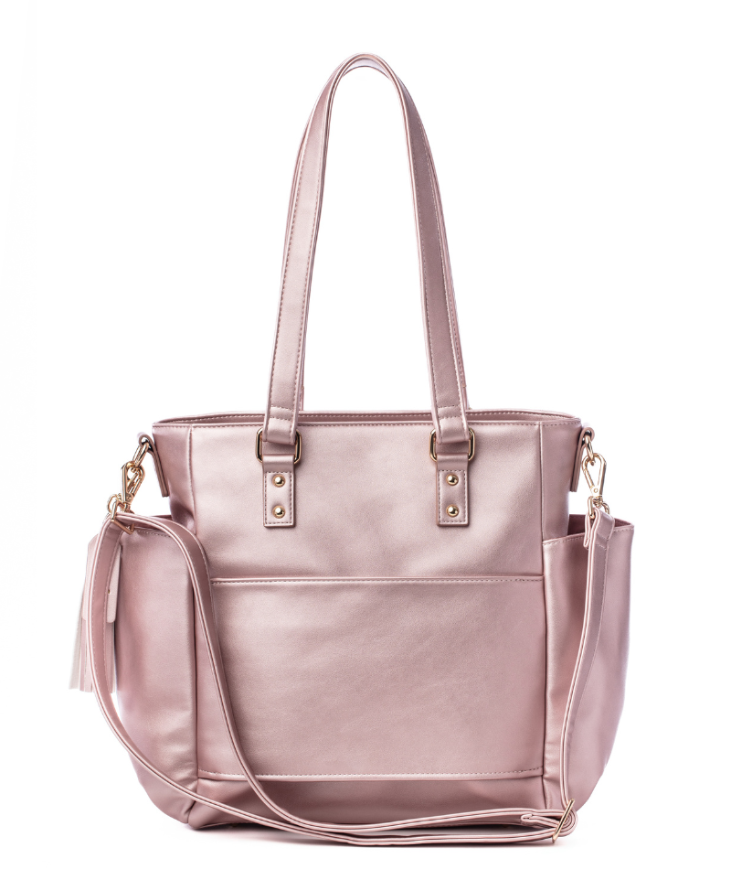 Carina Tote Bag - Pink Metallic