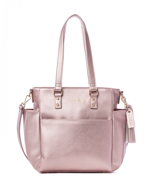 Carina Tote Bag - Pink Metallic