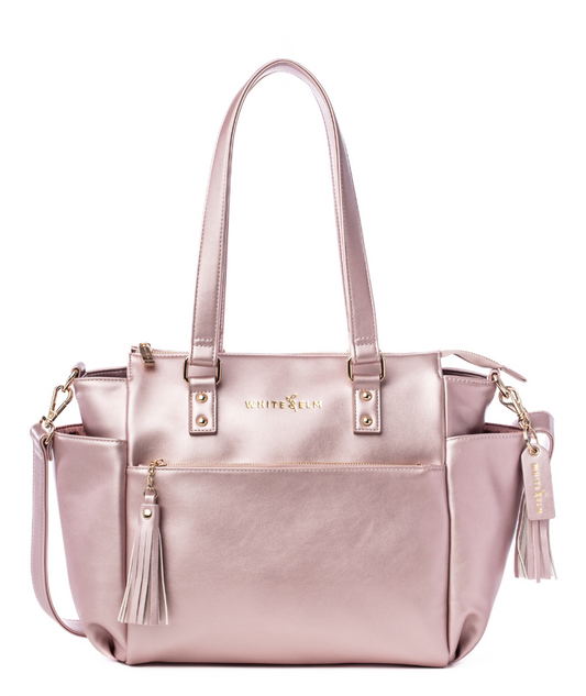 Gemini Mini Convertible Backpack - Pink Metallic