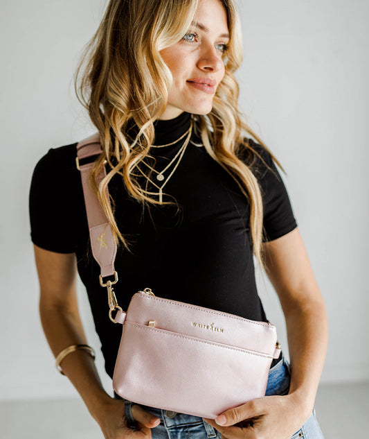 Skye Sling Bag - Pink Metallic