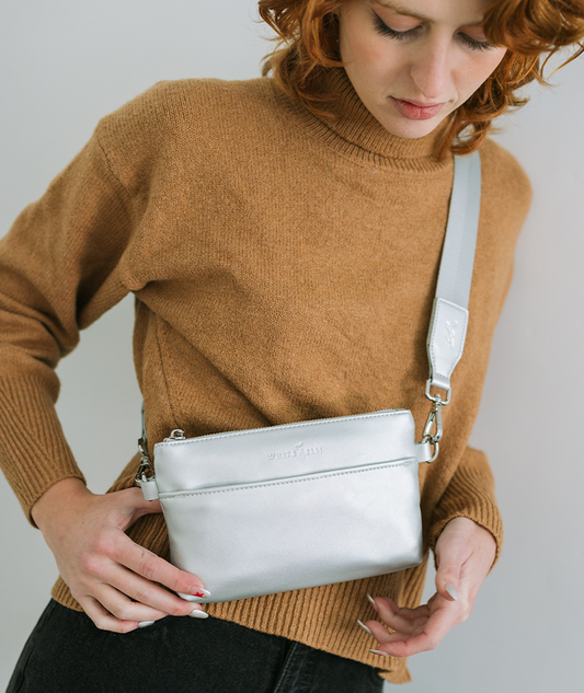 Skye Sling Bag - Silver Metallic - [OUTLET FINAL SALE]