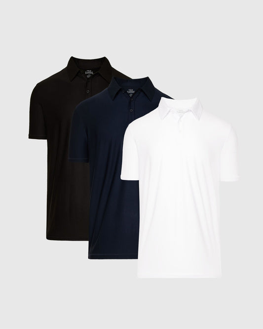 Short Sleeve Active Polo 3-Pack