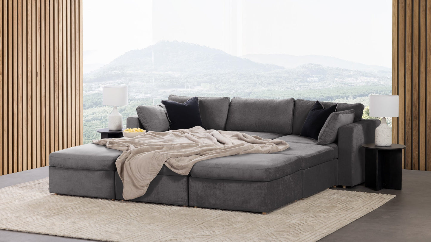 Transformer Couch™ 3 Seater Sofa Bed with Ottomans