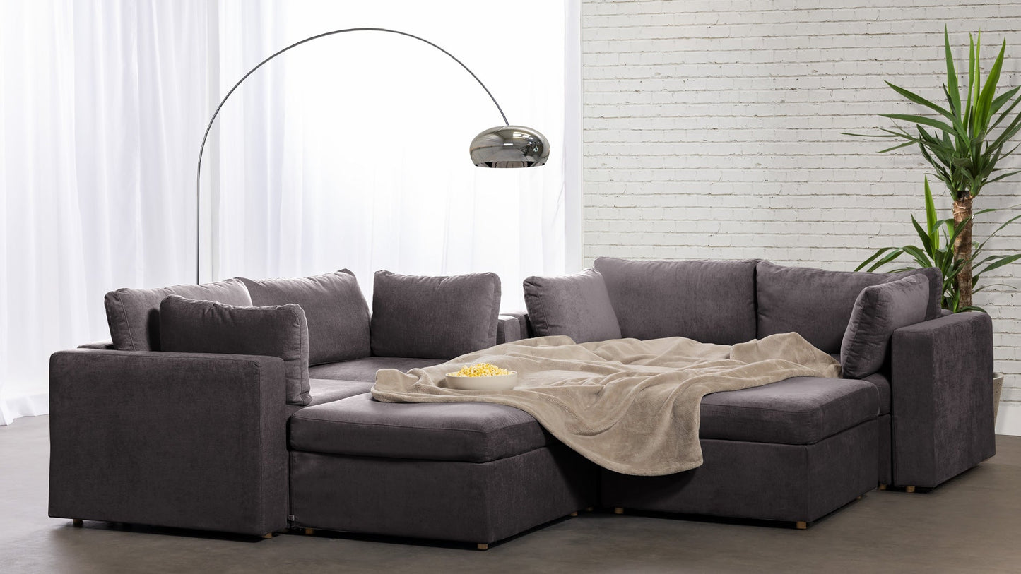 Transformer Couch™ 4 Seater W-Shaped Sectional with Ottomans