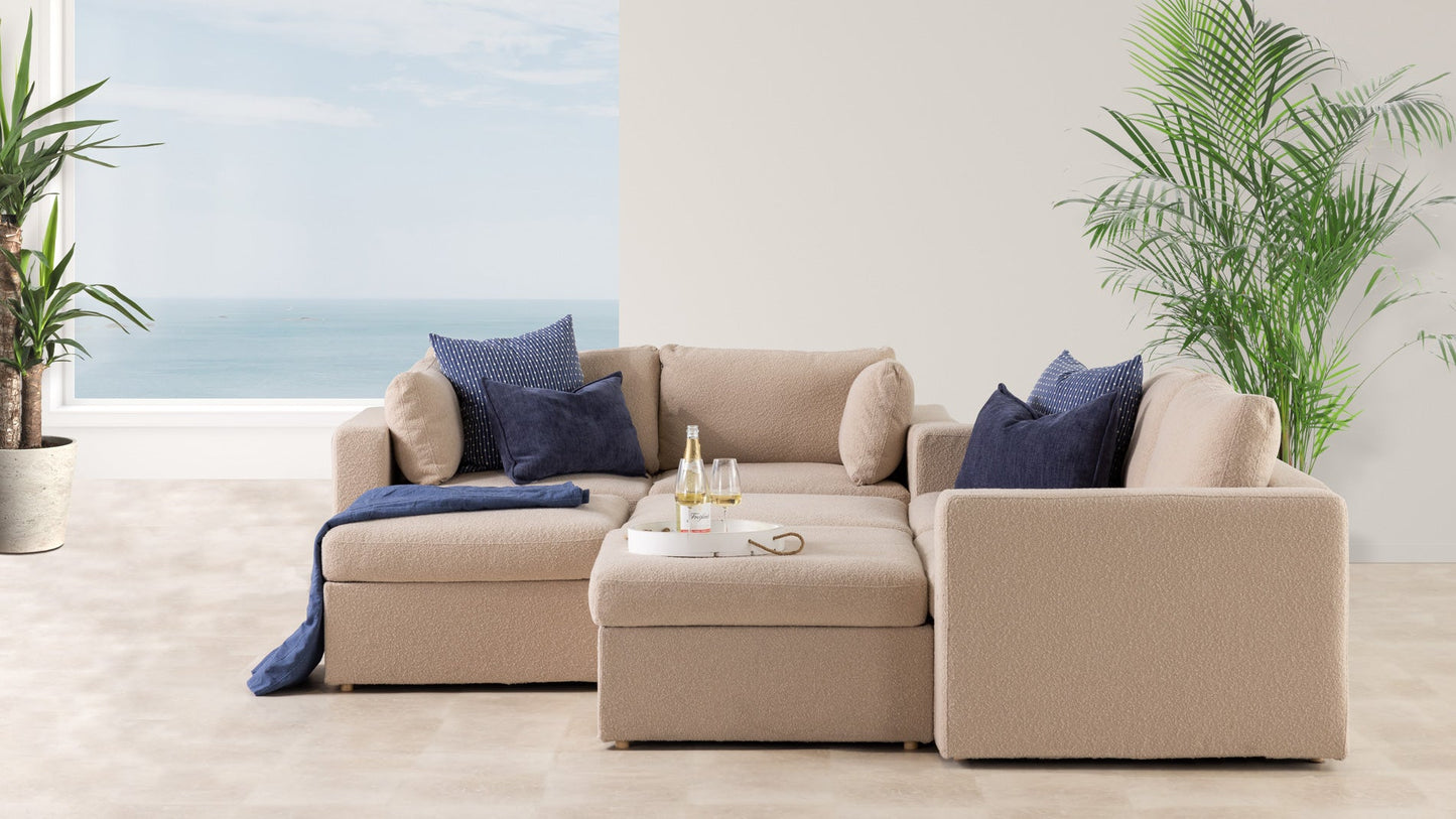 Transformer Couch™ 4 Seater W-Shaped Sectional with Ottomans