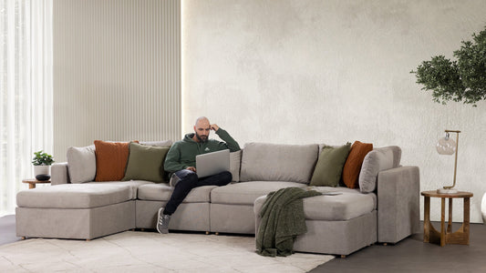 Transformer Couch™ 4 Seater U-Shaped Sectional with Ottomans