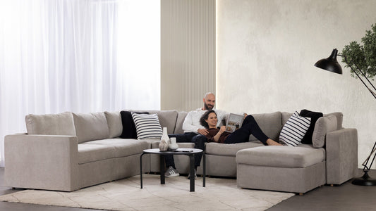 Transformer Couch™ 6 Seater L-Shaped Corner Sectional with Ottoman