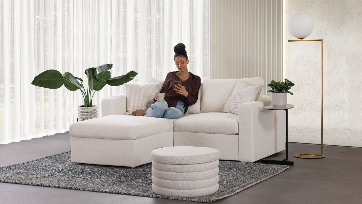 Transformer Couch™ 2 Seater L-Shaped Sectional with Ottoman